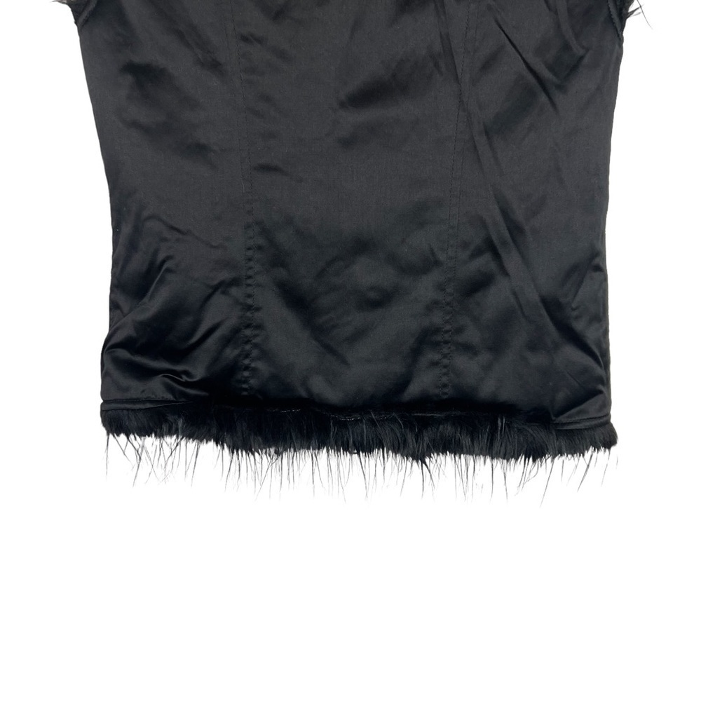 A/X Armani Exchange Black Faux Fur Lined Vest Jacket $158 NWT XS - Picture 6 of 13